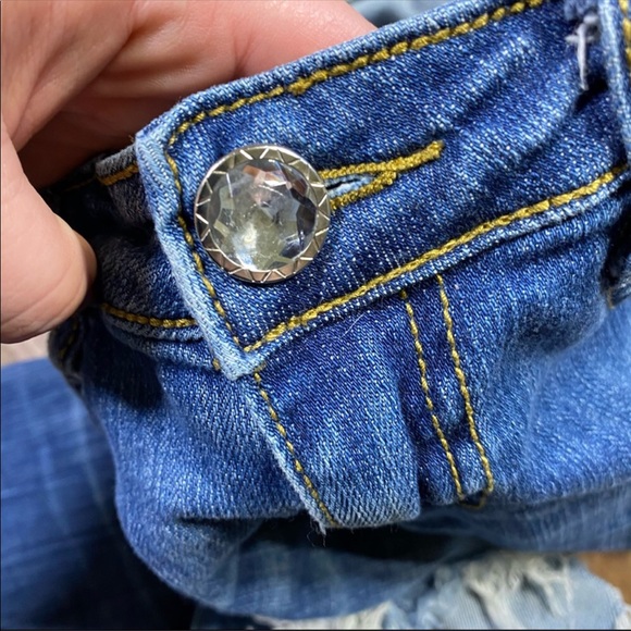 Machine Super Distressed Worn In Jeans 28 - Picture 4 of 4